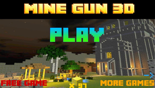 Mine Gun 3d - Cube FPS