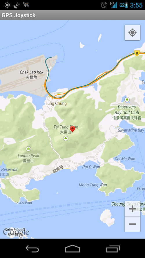Android application GPS Joystick screenshort