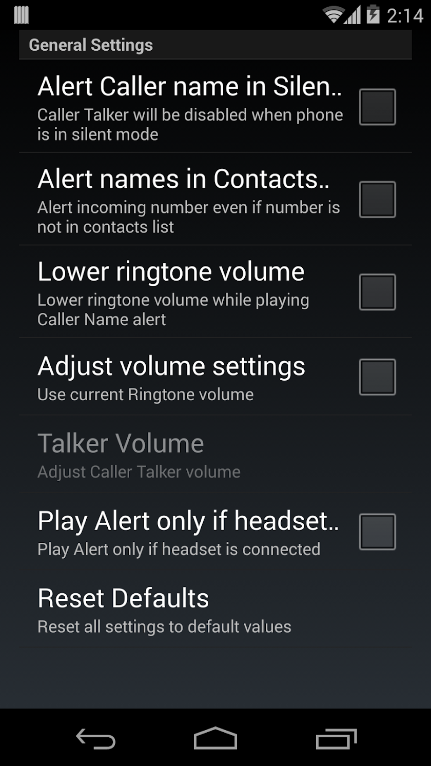 Talk Caller Name PRO Screen 2