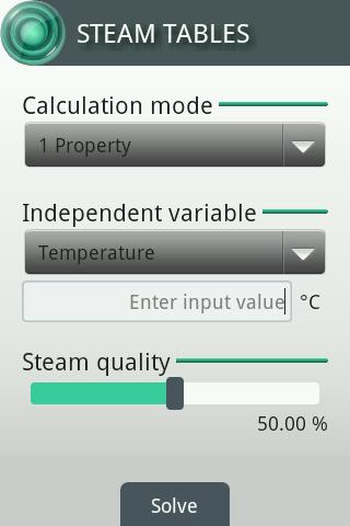 Steam Tables