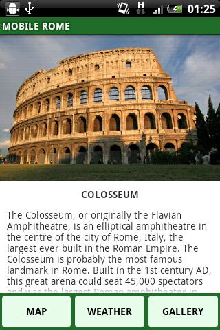 Mobile Rome Screen 2