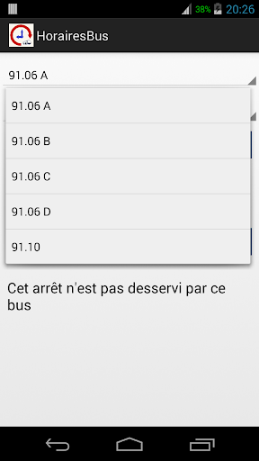 Horaire Bus 91