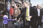 Verkiezingscampagne van Geert Wilders voor de PVV. Joost van den Broek, 2006