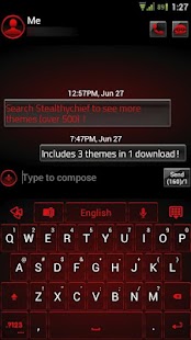 How to mod GO SMS Red Platinum Theme patch 1.1 apk for bluestacks