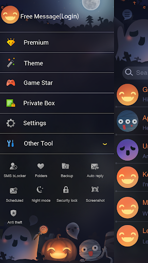 【免費個人化App】GO SMS PRO TRICK TREAT THEME-APP點子