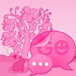 Cover Image of Unduh Tema Hewan Pink GO SMS Pro 3.5 APK