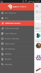 JustUnfollow Twitter,Instagram