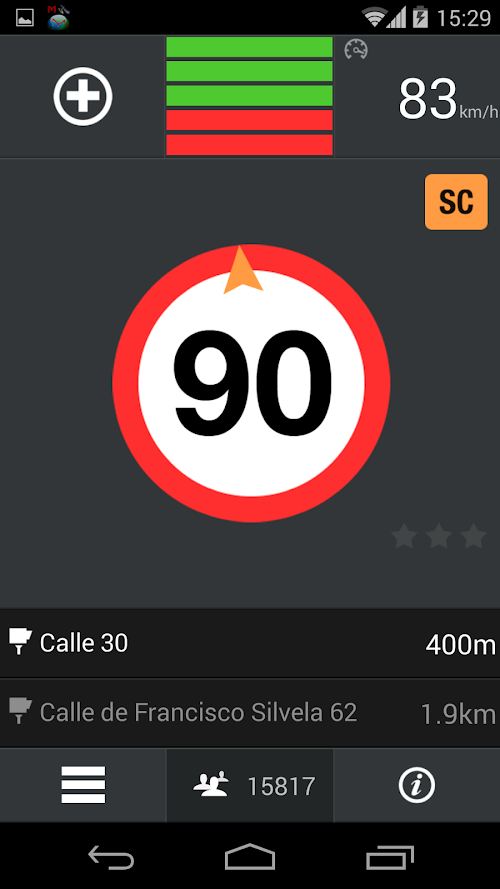 Captura de pantalla de la aplicacion Android CamSam PLUS