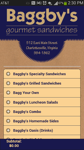 Baggby's Gourmet Sandwiches