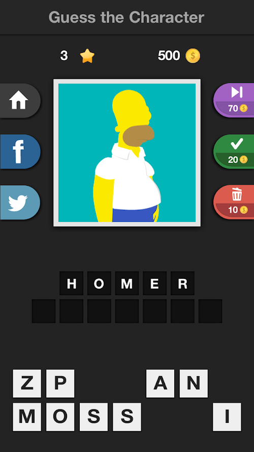 Android application Icontrivia Pro : Characters screenshort