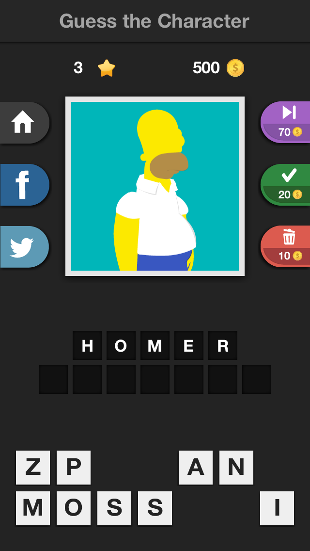 Icontrivia Pro : Characters Screen 1