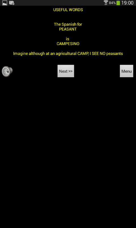 Linkword Spanish SA Complete Screen 3