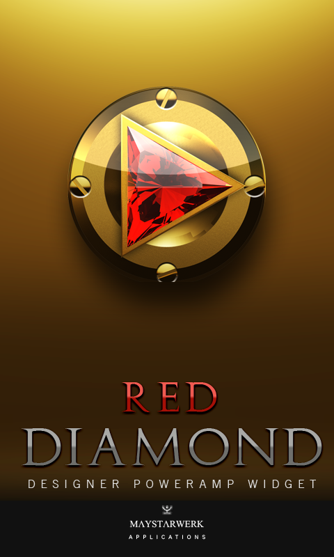 Poweramp Widget Red Diamond Screen 1