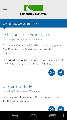 【免費交通運輸App】Autopista Costanera Norte-APP點子