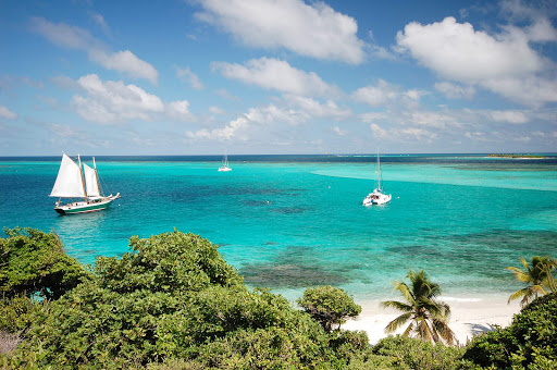 A bay on St. Vincent and the Grenadines.