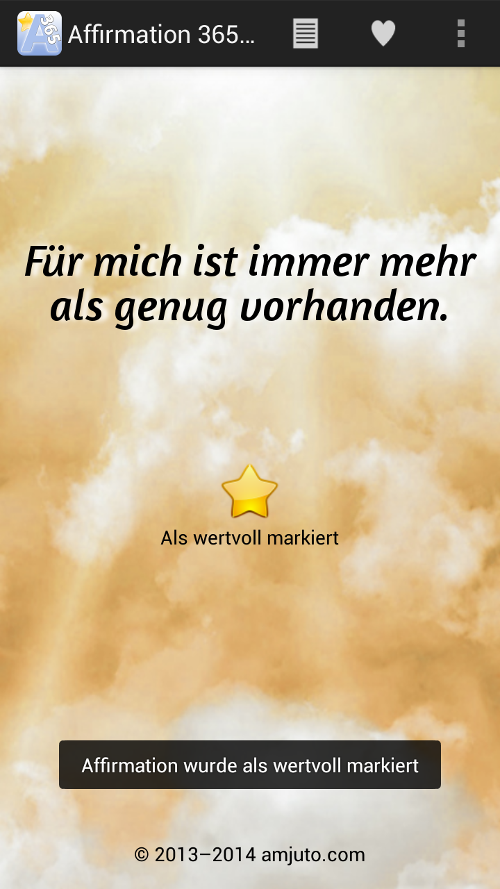 365 Tage Affirmationen Screen 3