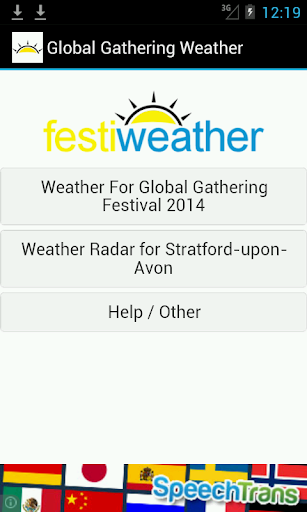 Global Gathering Weather