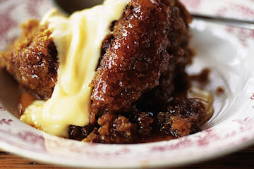 Quick steamed treacle pudding