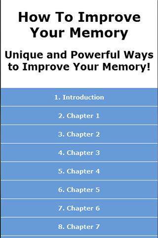 How To Improve Your Memory