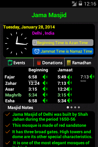 Masjid Timings