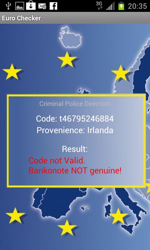 Euro Checker Screen 2