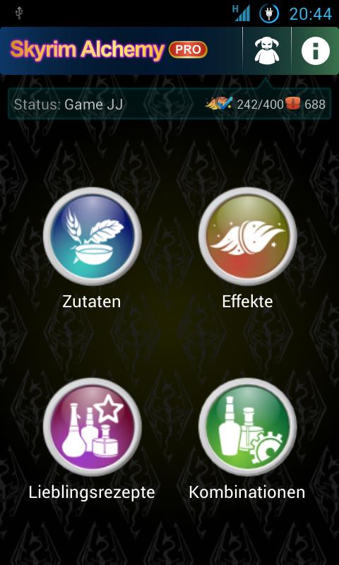 Android application Skyrim Alchemy PRO screenshort