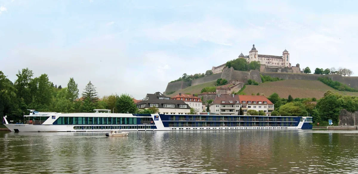 AmaBella-exterior-castle - Guests will have the ultimate viewpoint from the AmaBella's decks during a cruise of Europe's waterways.