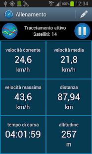 Screenshot dell'applicazione Android CycleDroid (donate)