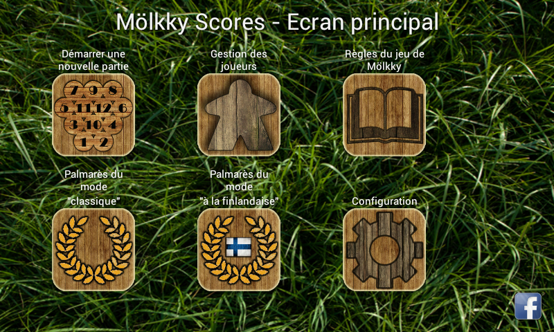 Android application Molkky Scores screenshort