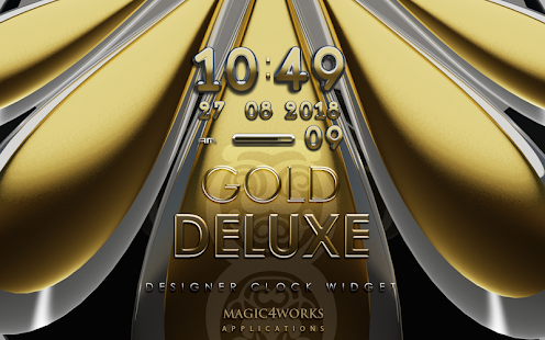 digital clock Gold Deluxe