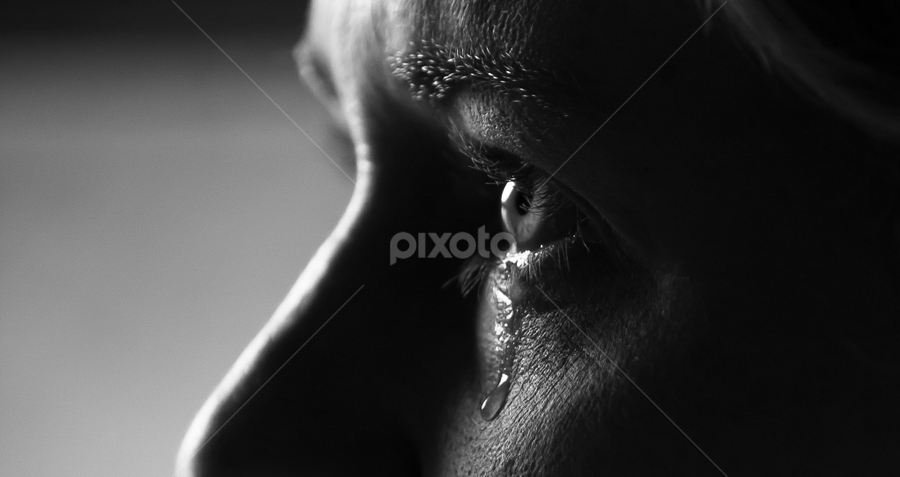 Tears of joy by Anco Pretorius - Black & White Portraits & People