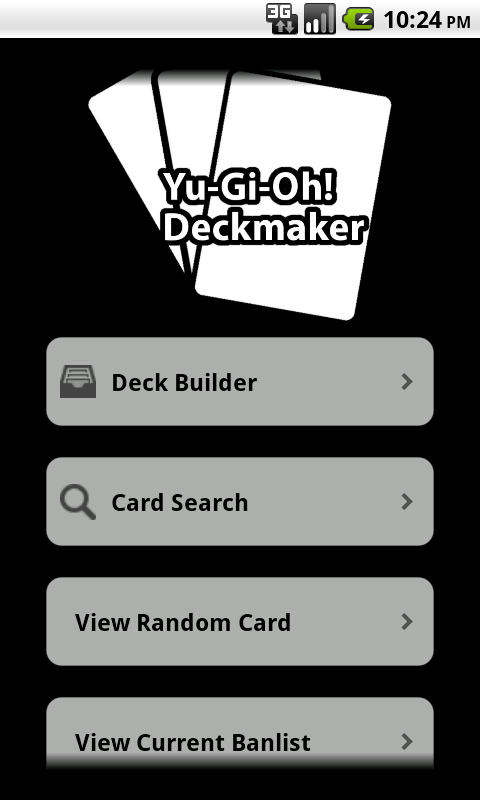 Android application Deckmaker for Yu-Gi-Oh! screenshort