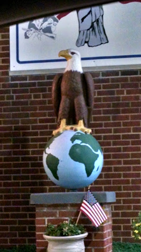 Eagle Globe Statue