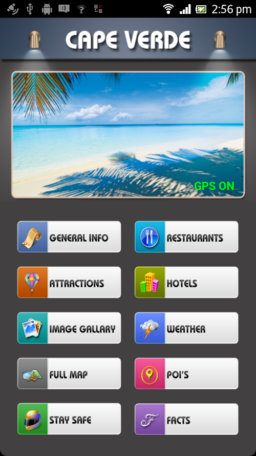 Android application Cape Verde Offline Map Guide screenshort