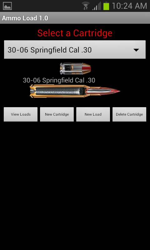 Android application Ammo Load screenshort