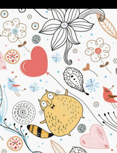 最高のスマホ 壁紙 猫 イラスト 花の画像