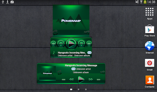 Free Poweramp widget - BLACK Green APK for PC