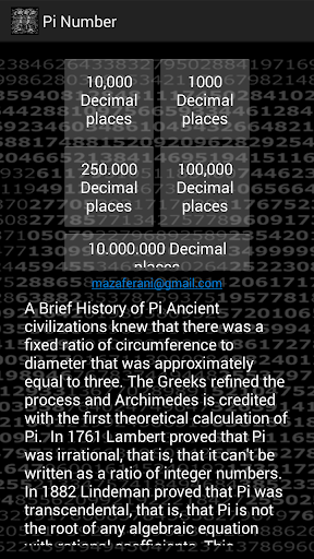 PI Number 10.000.000 Digits