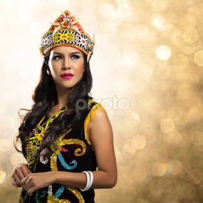 Lady In Tribe Costume by Stuart Rango - People Fashion