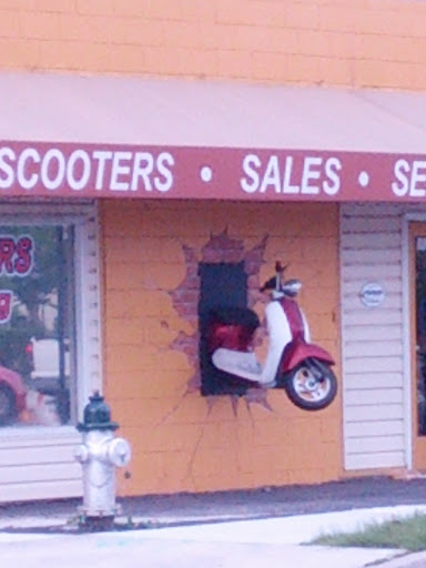 Scooter Through Wall