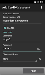 CardDAV-Sync - screenshot thumbnail