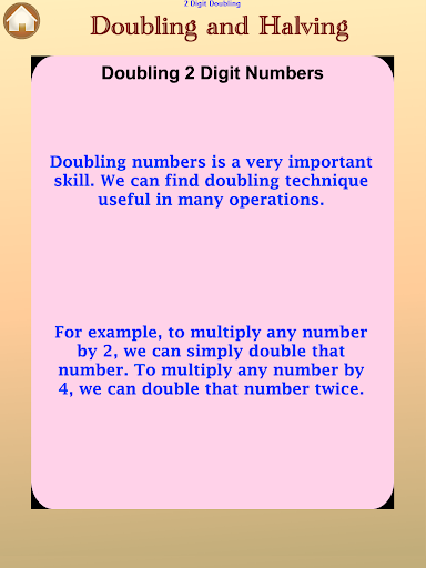 【免費教育App】Doubling And Halving Advanced-APP點子