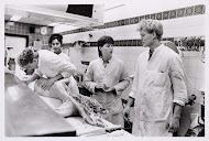 De slagerij van Albert Heijn in de Jan van Galenstraat, Amsterdam