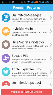 Hide Secrets - Pics, SMS, Apps - screenshot thumbnail