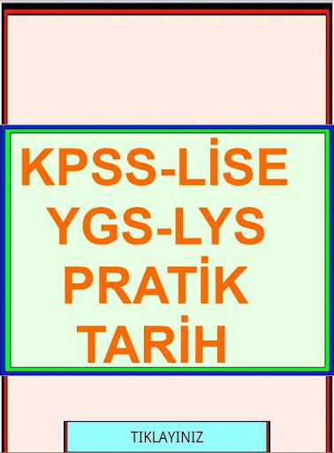 【免費教育App】KPSS YGS LYS PRATİK TARİH-APP點子