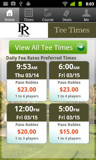 Paso Robles Golf Tee Times