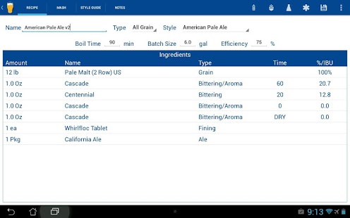 Free Wort Homebrew Calculator APK for Android