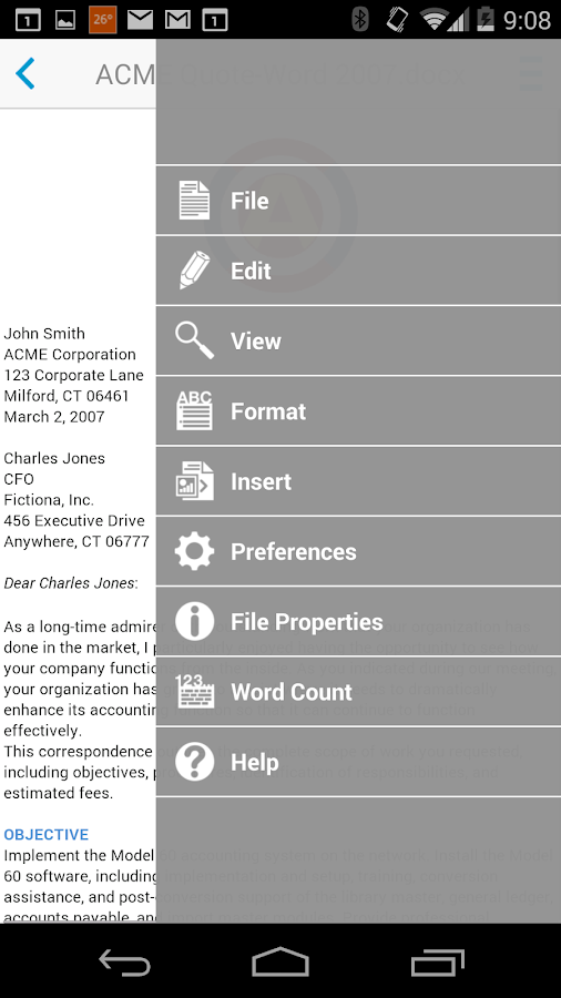 Docs to go premium key android apps on google play
