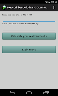 Lastest Net bandwidth & Download time APK for Android