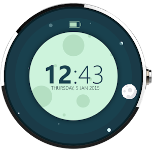 Round Planets Digital Face logo